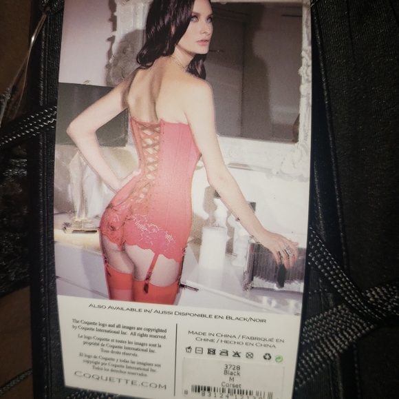 Coquette zip and tie corset - Picture 4 of 5